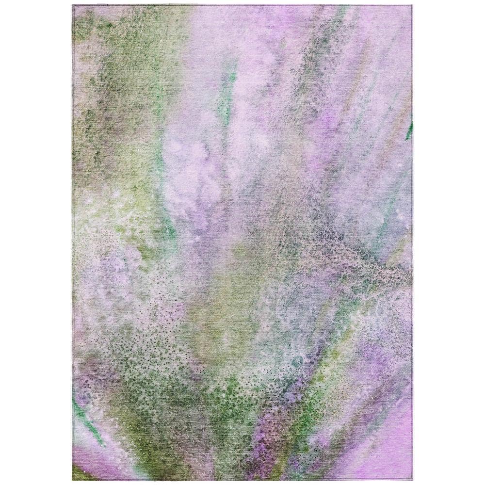 Chantille ACN505 Purple 10 ft. x 14 ft. Machine Washable Indoor/Outdoor Geo