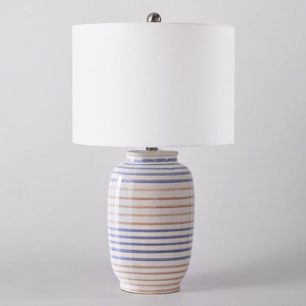 25 in. White Vintage Ceramic Bedroom Living Room Bedside Desk Nightstand Table Lamps USB Port price history on PriceWatchPro