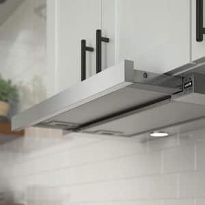 500 Series 24 in. Under Cabinet Convertible Range Hood with LED Lights in Stainless Steel