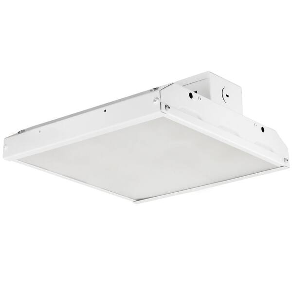 Sunlite 2 ft. 175-Watt Equivalent Integrated LED Dimmable UL DLC Listed White High Bay Light Fixture, 5000K DayLight