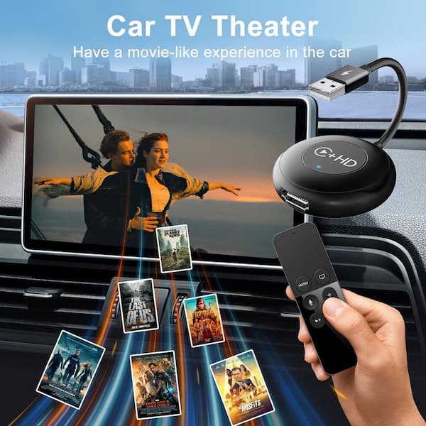 Lukyamzn Wireless CarPlay Adapter HDMI Multimedia Converter for