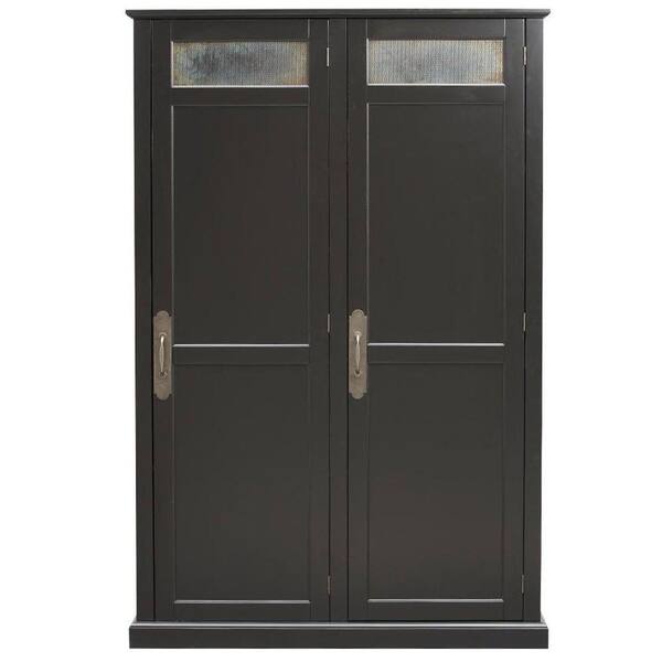 Unbranded Payton 47.5 in. W x 72.25 in. H x 18 in. D Double Door Storage Locker in Worn Black