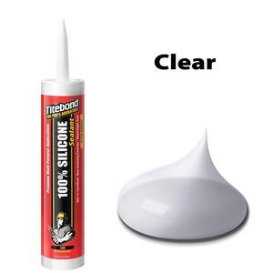 10.1 Oz. 100% Silicone Sealant Clear (12-Pack)