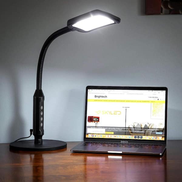 Desk Led Lamp With Adjustable Gooseneck, Brightech Litespan Led Floor Lamp