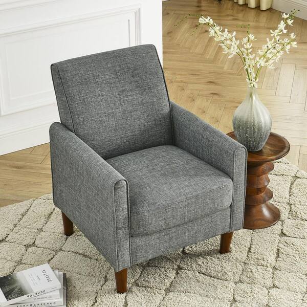 comfy gray accent chair