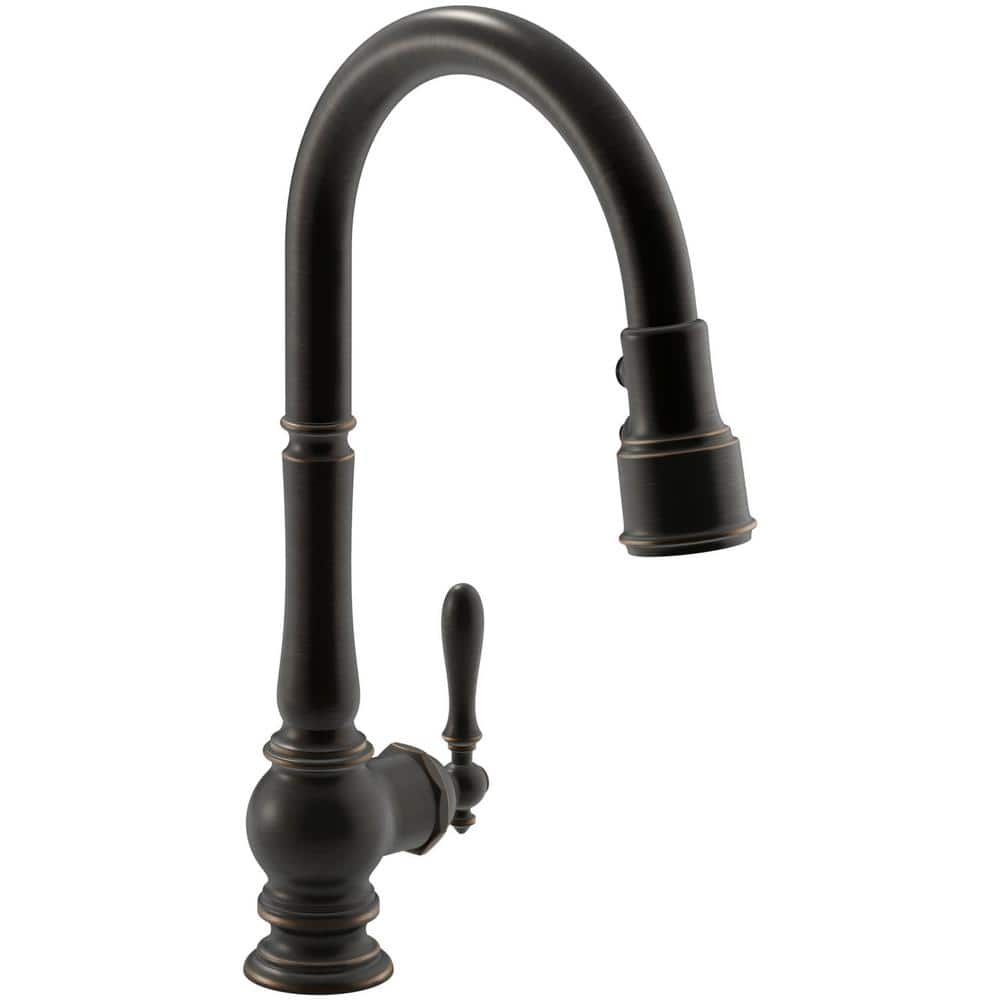 KOHLER Artifacts Single-Handle Touchless Pull-Down Sprayer Kitchen