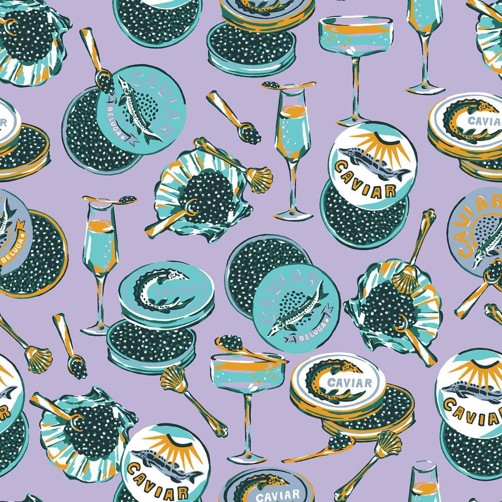 Champagne and Caviar Lavendar Peel and Stick Wallpaper price history on PriceWatchPro