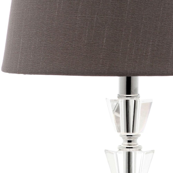 SAFAVIEH Harlow 16 in. Clear Tiered Crystal Orb Table Lamp with