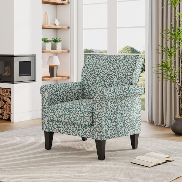 Patterned Fabric Armchairs Cheap Arianna Multicolor Floral Fabric
