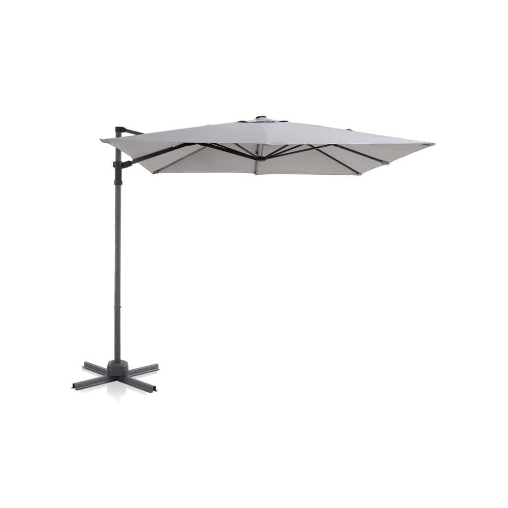 8 ft. Patio Umbrella Cantilever Offset Umbrella with Crank and Cross Base a