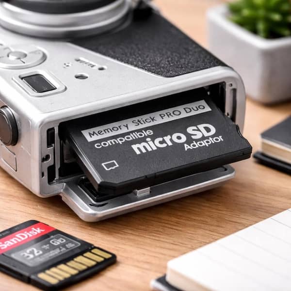 SANOXY Single slot MicroSDHC, Micro SD to Memory Stick Pro Duo