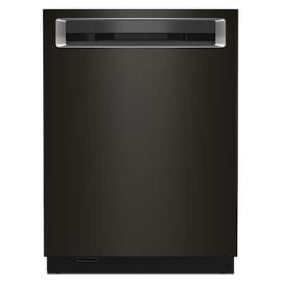 24 in. Black Stainless Top Control Built-in Tall Tub Dishwasher with Stainless Steel Tub and Third Level Rack, 44 dBA