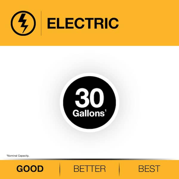 Rheem Performance 28 gal. Short 3800-Watt Double Element Electric Water Heater with 6-Year Warranty 702465