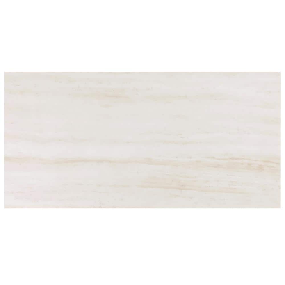 Roswell 12x24 Polished White Porcelain Tile