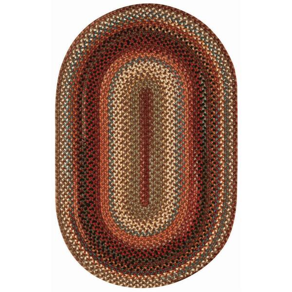 Capel Portland Brown 2 ft. x 3 ft. Oval Area Rug