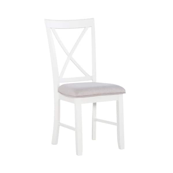 Powell Company Twyla Grey Upholstered X-Back Dining Chair (Set of 2)