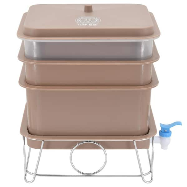 Exaco 0.8 Plastic Kitchen compost bin Composter in the Composters  department at