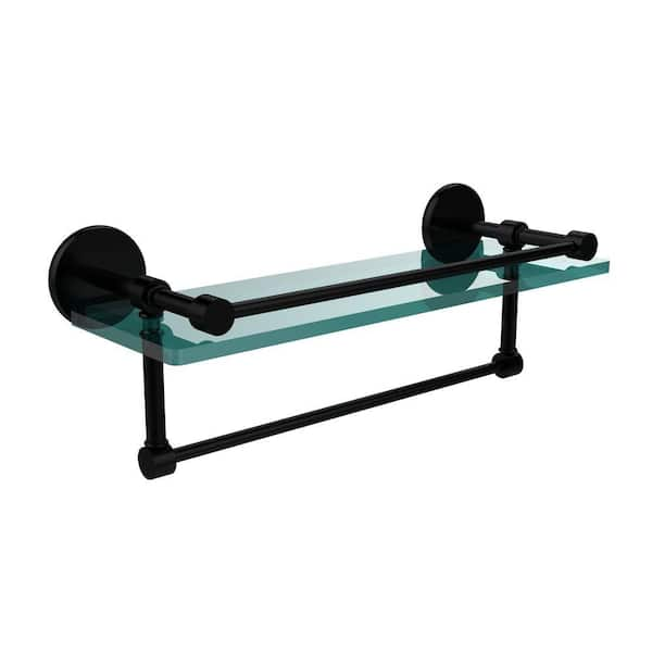 Allied Brass Southbeach Matte Black Freestanding Towel Rack 5-in x 12-in x  9-in in the Towel Racks department at