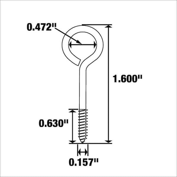 Aovchei Eye Screws, 100PCS 1.5 Inches Heavy Duty - View #13