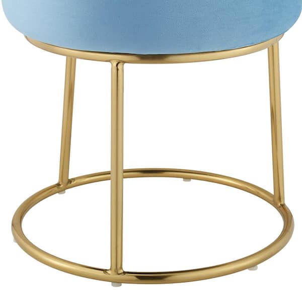 Plush vanity online stool