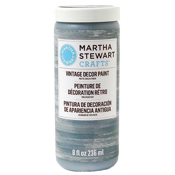 Martha Stewart Crafts Vintage Decor 8 oz. River Rock Matte Chalk Finish Paint