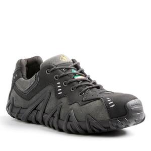 Men's Spider Athletic Shoes - Composite Toe - Black/Grey Size 10(M)
