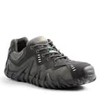 Men's Spider Athletic Shoes - Composite Toe - Black/Grey Size 11(M)