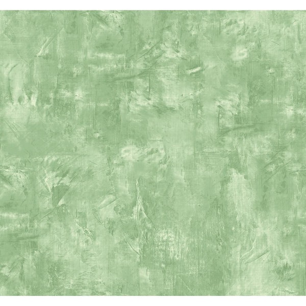 Seabrook Designs Embossed Vinyl Faux Plaster Fern Green Vinyl Strippable Roll (Covers 60.75 sq. ft.)