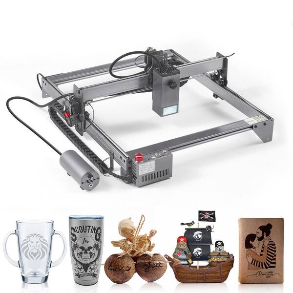 Laser Engraver, 20W High Power Engraving Machine, 40cm x 40cm Working Area, 10000mm/min Speed, Compressed Spot