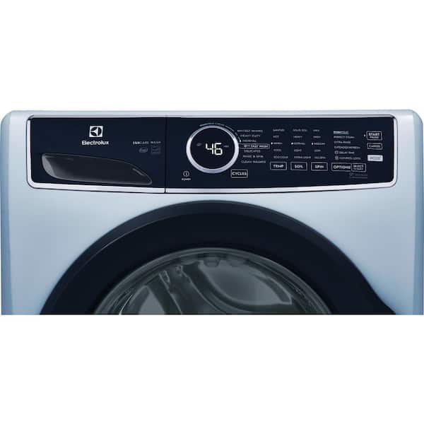 Electrolux 27 in. 4.5 cu.ft. HE Front Load Washer with LuxCare Wash System  20-minutes Fast Wash, ENERGY STAR in Glacier Blue ELFW7437AG - The Home  Depot