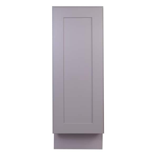 Bremen Cabinetry Bremen 42 in. W x 24 in. D x 34.5 in. H Gray Plywood Assembled Blind Corner Base Kitchen Cabinet with Soft Close