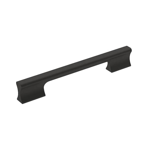 Status 6-5/16 in. (160mm) Modern Matte Black Bar Cabinet Pull