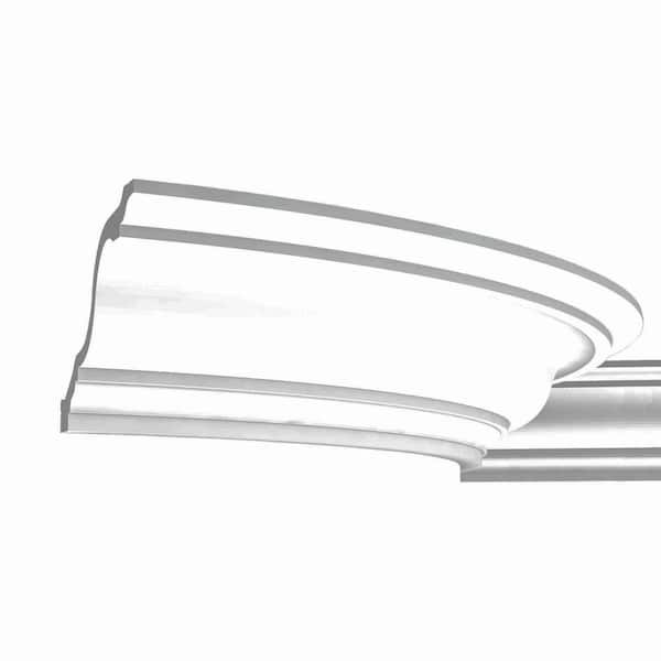 7-3/4 in. x 5-7/8 in. x 78-3/4 in. Primed White Plain Polyurethane Crown Molding