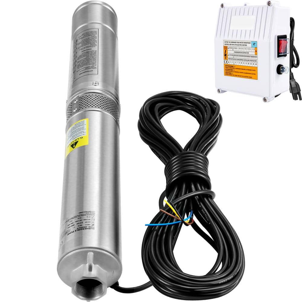 Deep Well Submersible Pump 1.5HP 115V 37 GPM 276 ft. Head Water Pump with 33 ft. Cord and External Control Box for Home price history on PriceWatchPro