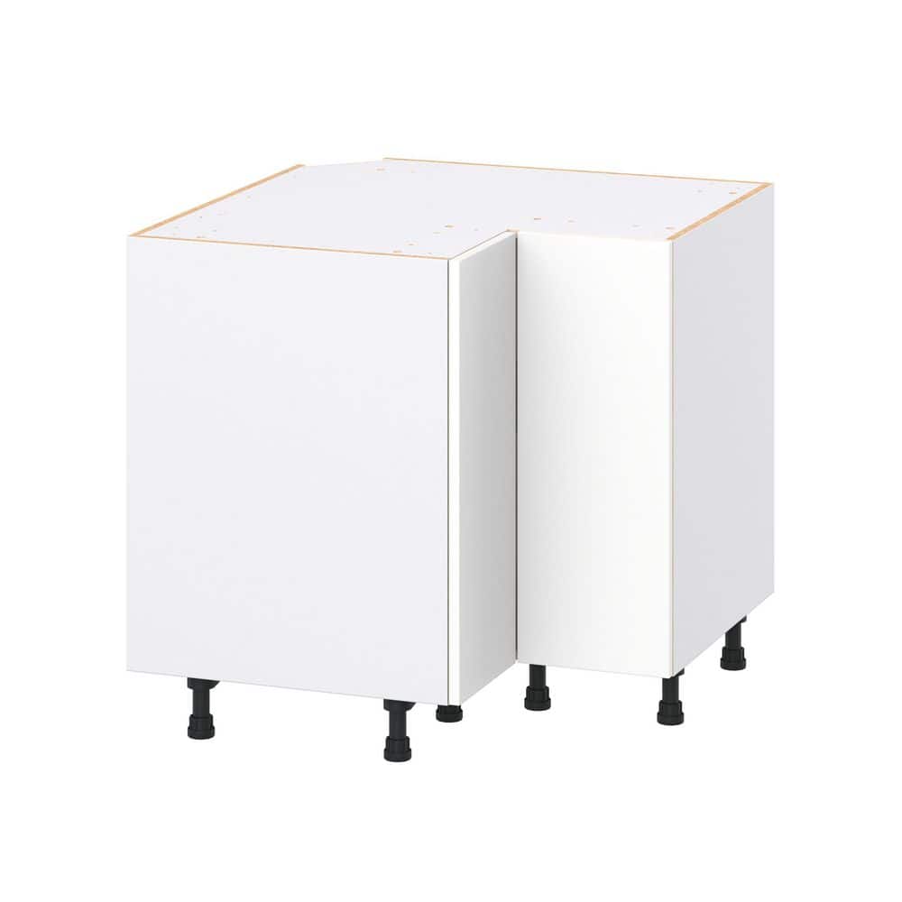 Timberline 36 in. W x 24 in. D x 34.5 in. H Assembled Slab Standard Corner Base Kitchen Cabinet in Bright White price history on PriceWatchPro