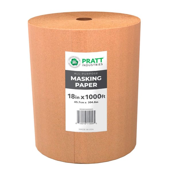 2 Rolls of Paint Masking Paper Kraft Paper Masking Paper for Painting  Furniture Floor Protection 