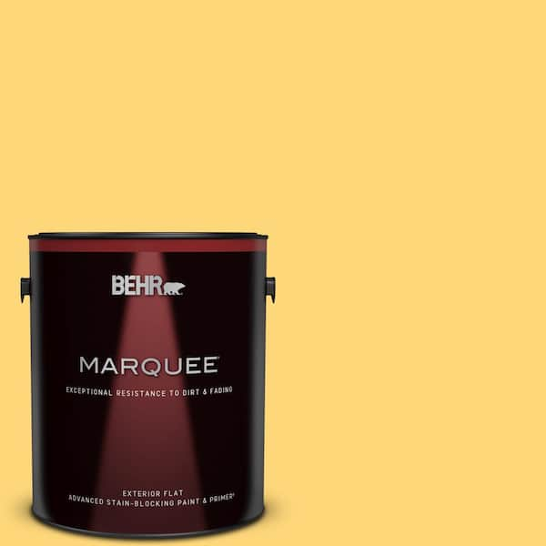 BEHR MARQUEE 1 gal. Home Decorators Collection #HDC-SM16-05 Deviled Egg Flat Exterior Paint & Primer