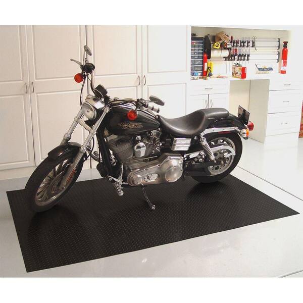 Diamond Deck 84057 5' x 7.5' Black Textured Motorcycle Mat