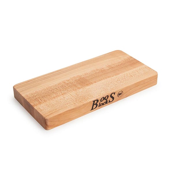 JOHN BOOS Chop N Slice 10 in. x 5 in. Small Rectangle Maple Wood Edge Grain Cutting Board