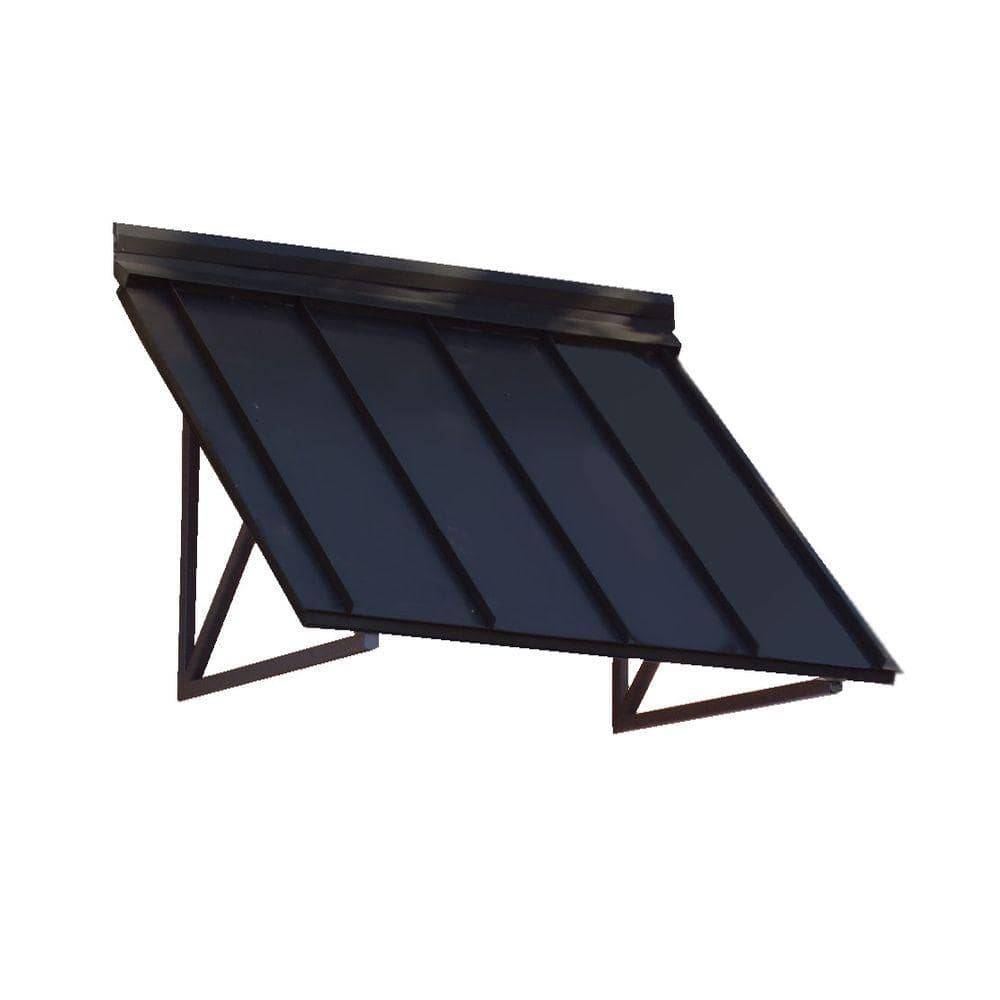 8.6 ft. Houstonian Metal Standing Seam Fixed Awning (104 in. W x 24 in. H x