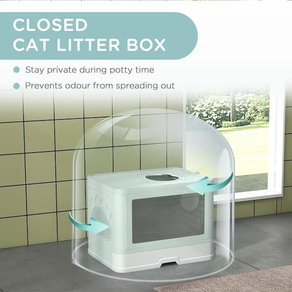 Itopfox Enclosed Cat Litter Box