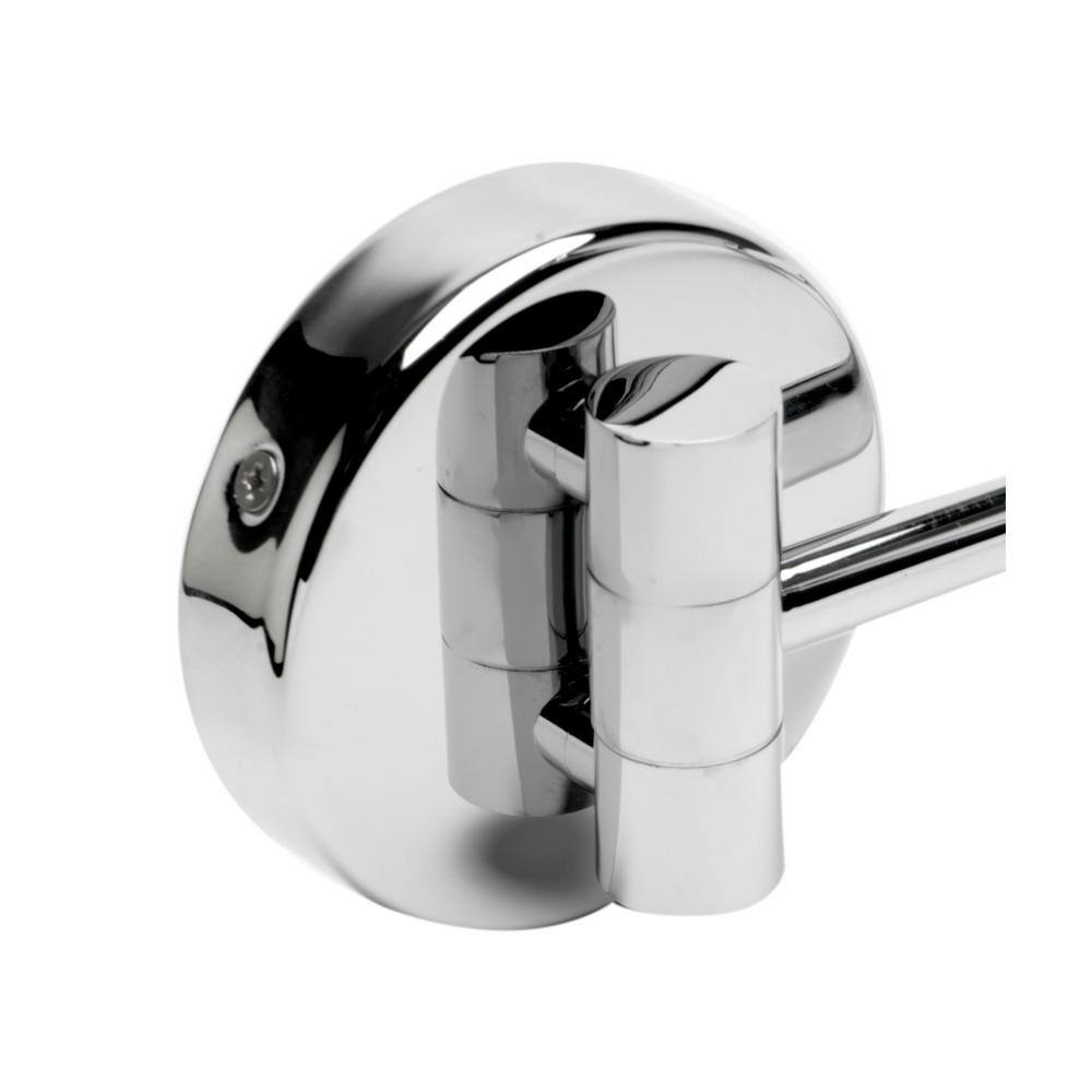 Wall Mounted 10'' Polished Chrome Round Magnifying Cosmetic Mirror
