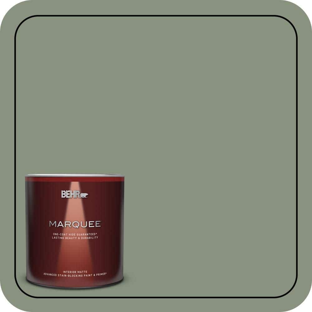 1 qt. #N390-5 Eucalyptus Wreath One-Coat Hide Matte Interior Paint & Primer price history on PriceWatchPro