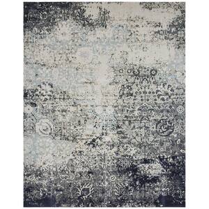 Modena Blue 5 ft. x 7 ft. Abstract Area Rug