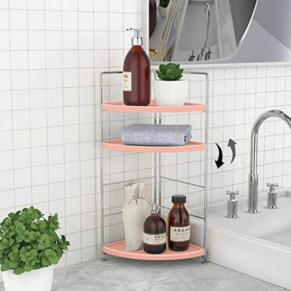 Dyiom Spice Racks for 3-Tier Bathroom Shelf, Desktop Makeup Organizer, Storage Rack for B0B2LM1JCQ - The Home Depot