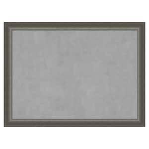 Domus Dark Silver 31 in. x 23 in. Framed Magnetic Board