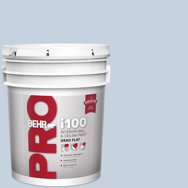 BEHR PRO 5 gal. #S530-1 Soaring Sky Dead Flat Interior Paint