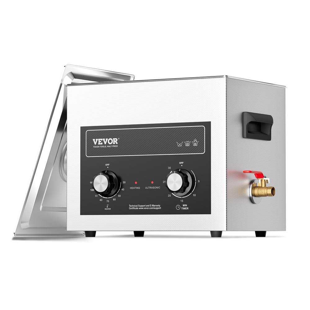 Ultrasonic Machine Heater Timer and Basket, Professional Digital Sonic Cavitation Machine, 10 L Jewelry Machine