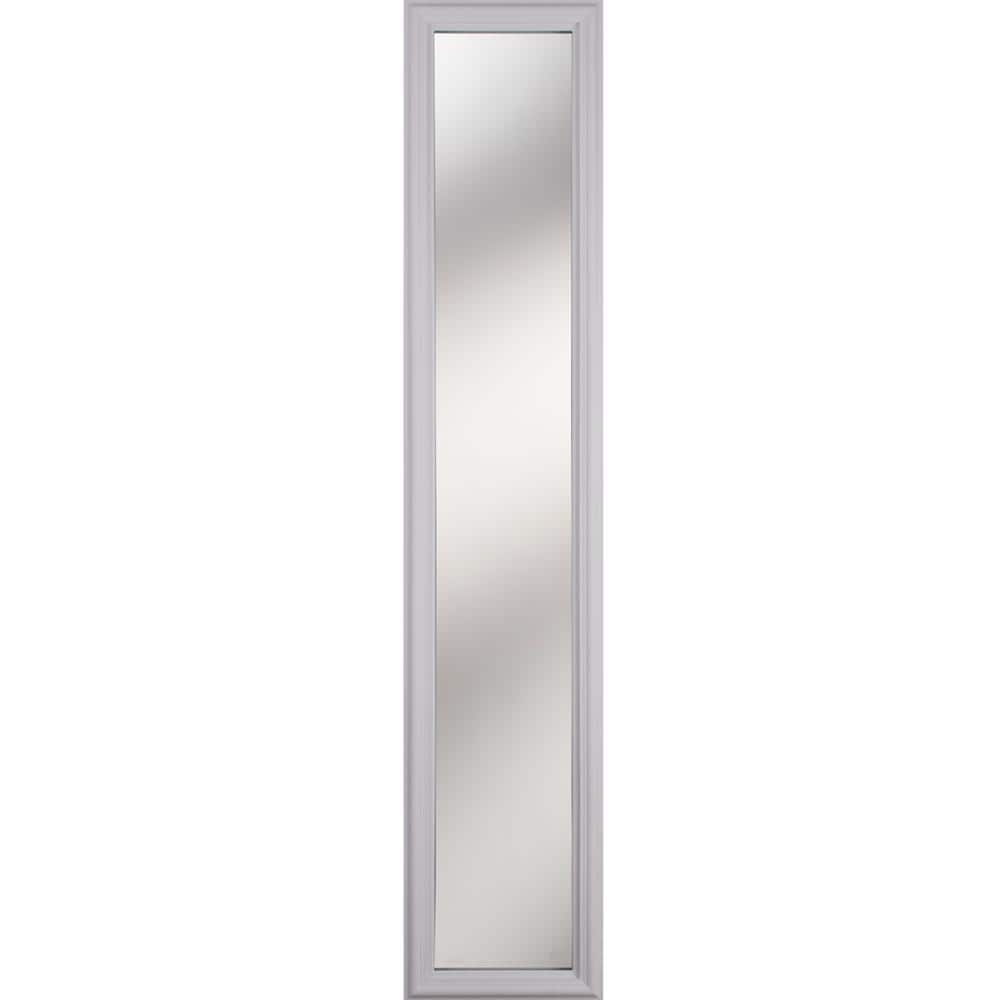 ODL 1-Lite Clear Low-E Glass 8 in. x 48 in. x 1 in. 3/4 Side lite with White Frame Replacement Glass Panel -  311699