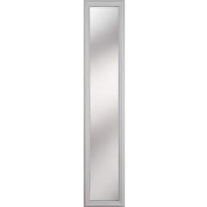 1-Lite Clear Low-E Glass 8 in. x 48 in. x 1 in. 3/4 Side lite with White Frame Replacement Glass Panel